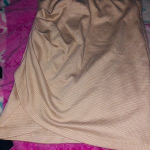 Pink and white miniskirt